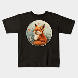 Fox Love Design Kids T-Shirt